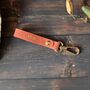 Personalized Leather Clasp Keyring And Keychain, thumbnail 3 of 11
