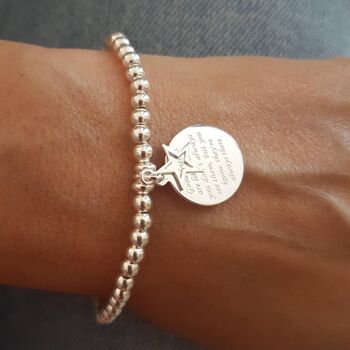 Sterling Silver 'Good Friends Are Like Stars' Bracelet, 5 of 9