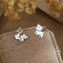 Sterling Silver West Highland Terrier / Westie Stud Earrings, thumbnail 3 of 12