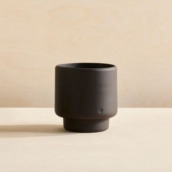 Black Porcelain Clay Plant Pot, 3 of 5