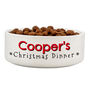 Personalised Christmas Dinner Pet Bowl, thumbnail 3 of 3