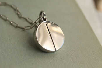 Silver Hidden Message Locket Necklace, 3 of 10