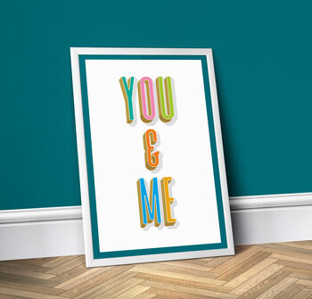 You And Me, Wall Print, 2 of 4