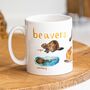'Beavers' Ceramic Animal Mug, thumbnail 1 of 7