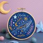 Celestial Whale Mini Embroidery Kit, thumbnail 1 of 3