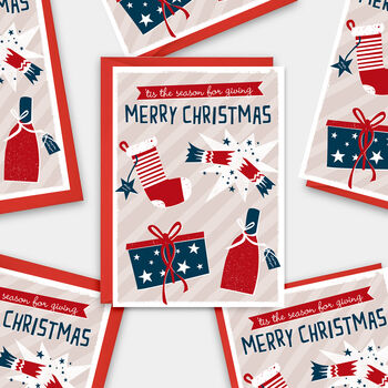 Christmas Gifts Cards. Single Card Or Pack Of Six, 2 of 3