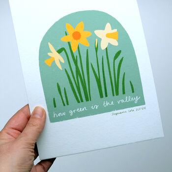 March Birth Month Daffodils Flower Art Print, 4 of 8