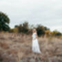 Beach Linen Wedding Dress, thumbnail 4 of 11