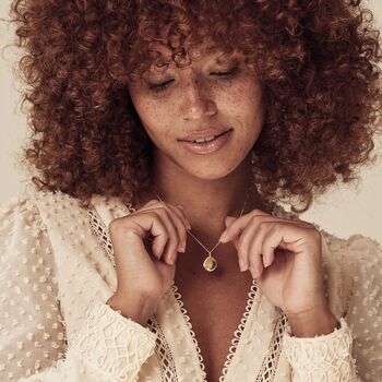 Organic Pebble Real Handwriting Necklace, 3 of 5