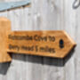 Engraved Coast Path Sign Post, thumbnail 2 of 10