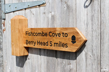 Engraved Coast Path Sign Post, 2 of 10