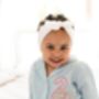 Birthday Gingham Personalised Embroidered Bow Pyjamas Choice Of Ages Available, thumbnail 5 of 6