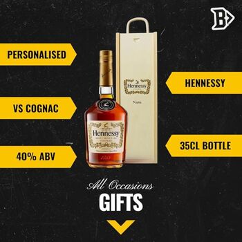 Personalised Hennessy Very Special Cognac Gift Set 35cl, 2 of 5