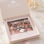 Personalised Esme Initial Birthstone Necklace Photo Set, thumbnail 1 of 12