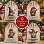 Personalised Christmas Gonk Gnome Gift Sack, thumbnail 1 of 12