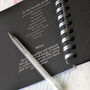 Personalised Blue Stripe Recipe Journal, thumbnail 3 of 6
