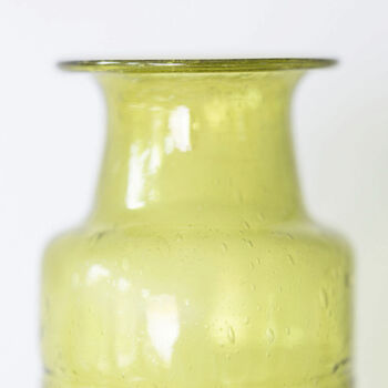 Verdant Green Recycled Glass Vase, 2 of 5