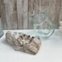 Molten Glass Round Bowl On Whitewashed Teak Root Base, thumbnail 3 of 8