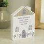 Personalised Grey Wooden House Ornament, thumbnail 2 of 5