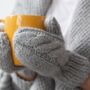 Melrose Mittens Knitting Kit, thumbnail 1 of 6