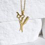 18 K Gold Scissors Necklace Gift For Barber, thumbnail 1 of 4