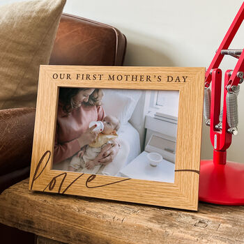 Personalised Our First Mother's Day Photo Frame, 5 of 9