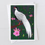 Silver Pheasant Greeting Card, thumbnail 1 of 2