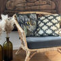 Monkey Sitting In Irises Velvet Cushion, thumbnail 4 of 8