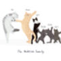 Personalised Cat Family Print, thumbnail 3 of 4