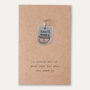 'Touch Wood' Good Luck Keyring Charm, thumbnail 3 of 3