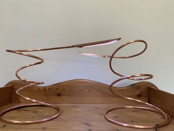 Spiral Copper Desk Lamp, Task Light, Bedside Lamp, 5 of 8