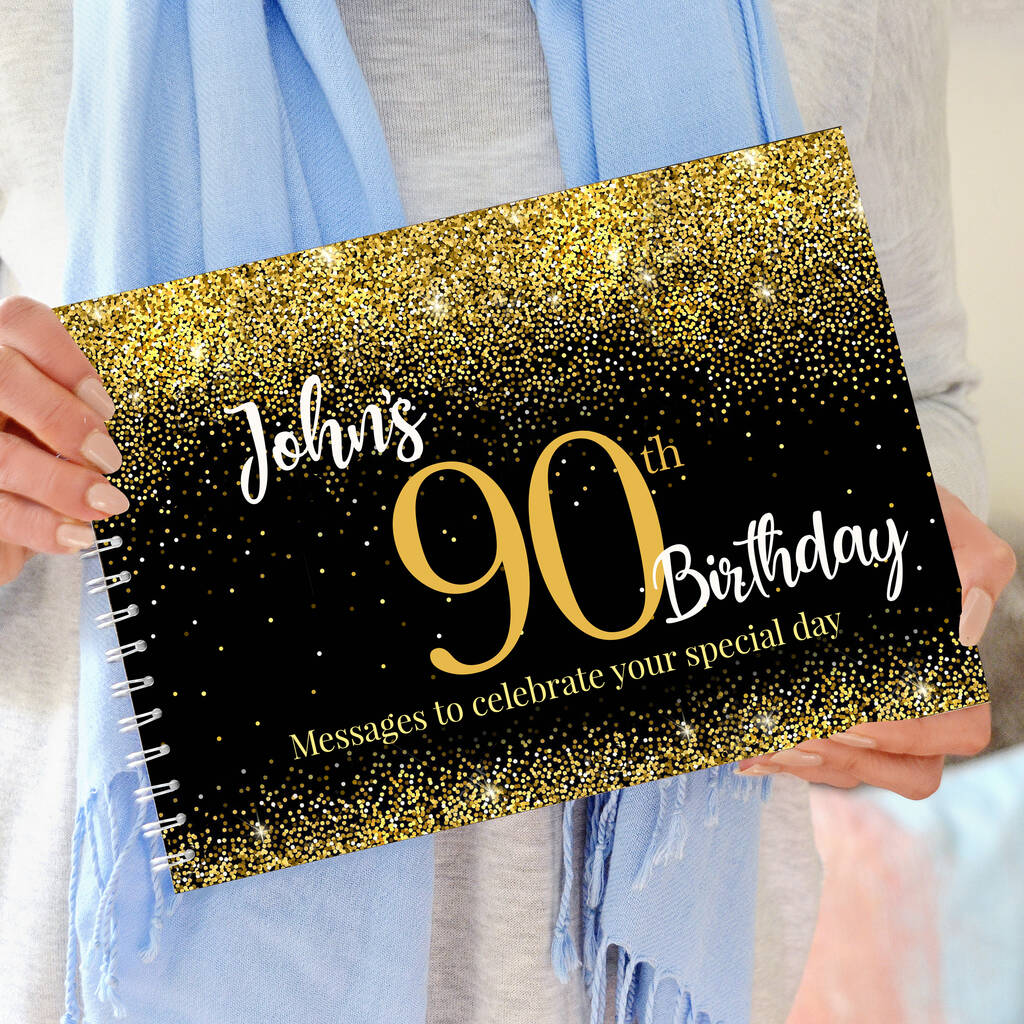 Personalised 90th Birthday Party Book, 1 of 7