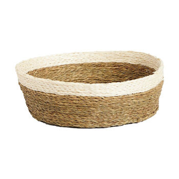 Coloured Trim Woven Bread Basket, 8 of 12