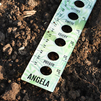 Personalised Acrylic Seed Planting Ruler, 2 of 7