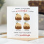 'Daddy Little Puddings' Personalised Christmas Card, thumbnail 4 of 7