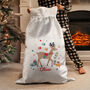 Personalised Reindeer Christmas Sack For Kids, thumbnail 1 of 4