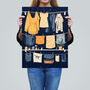 When Life Gives You Lemon Laundry Blue Wall Art Print, thumbnail 2 of 6