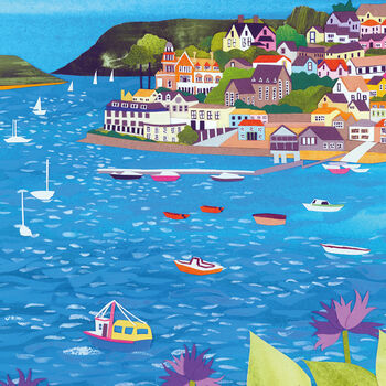 Salcombe, Devon Wall Art, Can Be Personalised, 3 of 3