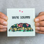 'You're Scrummy' Personalised Rugby Coaster, thumbnail 1 of 4
