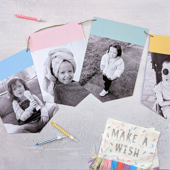 Children's Birthday Photo Bunting Decoration, 7 of 8