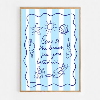 Gone To The Beach Print, 6 of 6