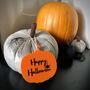 Happy Halloween Acrylic Pumpkin Decoration, thumbnail 1 of 4