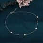 Genuine Pearl Choker Necklace In Sterling Silver, thumbnail 1 of 12