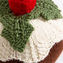 Christmas Pudding Knitting Kit, thumbnail 3 of 12