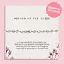 Mother Of The Bride Bracelet Gift, thumbnail 1 of 8