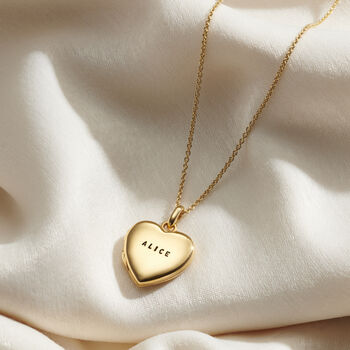 Personalised Heart Locket Necklace, 3 of 11