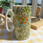 Medium China Jug In Golden Lily Design, thumbnail 6 of 9