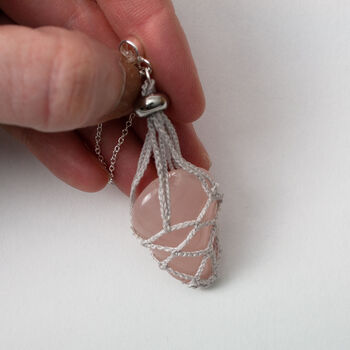 Interchangeable Crystal Pouch Necklace, 7 of 12