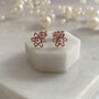 Rose Gold Flower Earrings A Granddaughter Is Life's Most Special Gift, thumbnail 2 of 4