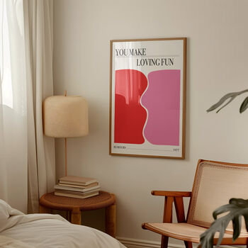 You Make Loving Fun Giclée Retro Art Print, 3 of 4